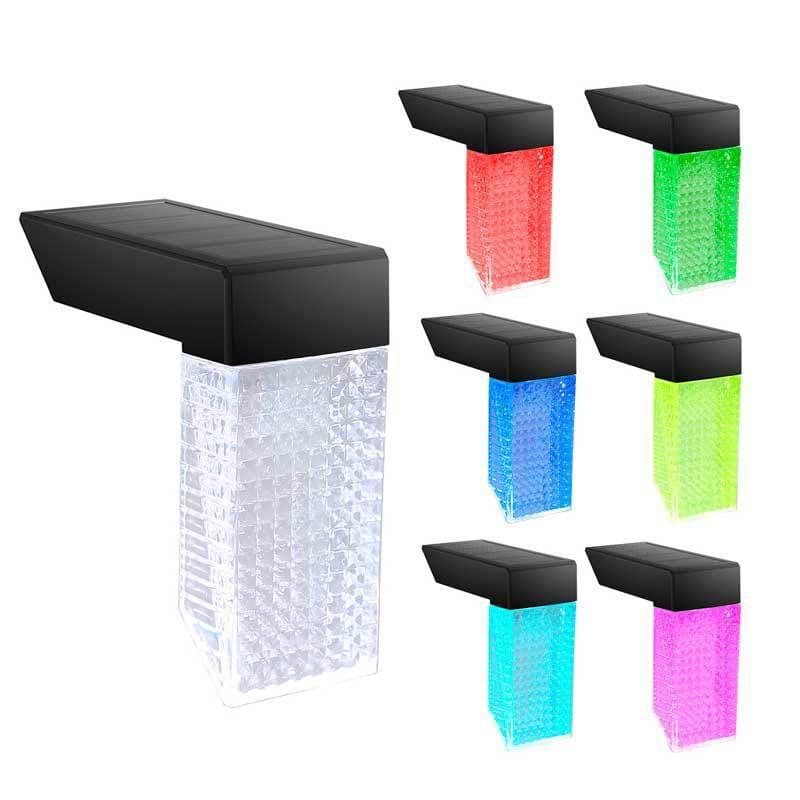 image-LED Solar Stairs Lights Outdoor Lighting Waterproof Step Deck Light Fence Railing Garden Yard Decoration