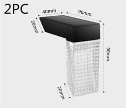 image-LED Solar Stairs Lights Outdoor Lighting Waterproof Step Deck Light Fence Railing Garden Yard Decoration