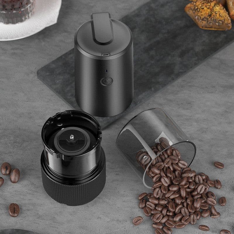 image-Electric Coffee Grinder Portable Nuts Grains Pepper Cofee Bean Spice Mill USB Rechargeable Grinder Machine Professional