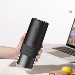 image-Electric Coffee Grinder Portable Nuts Grains Pepper Cofee Bean Spice Mill USB Rechargeable Grinder Machine Professional