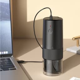 image-Electric Coffee Grinder Portable Nuts Grains Pepper Cofee Bean Spice Mill USB Rechargeable Grinder Machine Professional