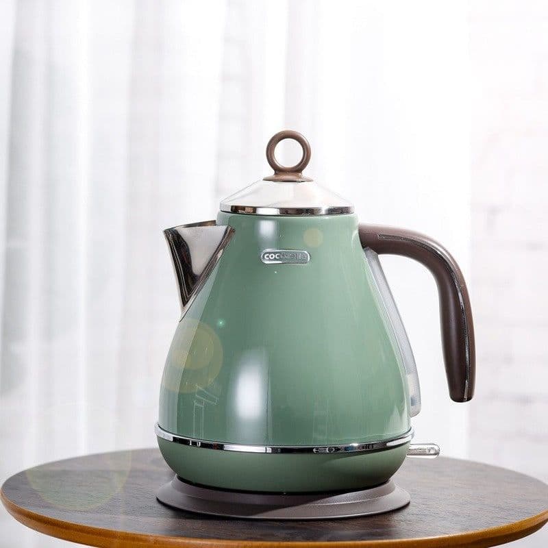 image-Household Retro Electric Kettle 304 Stainless Steel Automatic Power Off