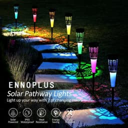 image-Outdoor Solar Garden Landscape Decorative Lights Colorful Gradient