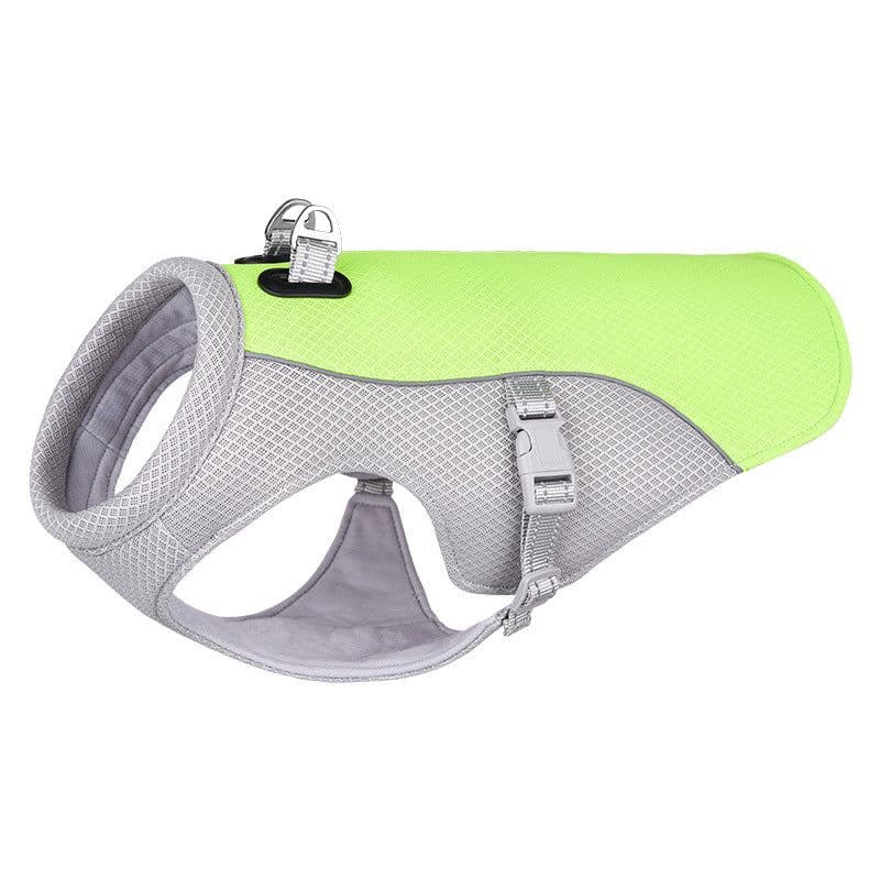 image-Summer Pet Dog Cooling Vest Heat Resistant Cool Dogs Clothes Breathable Sun-proof Clothing For Small Large Dogs Outdoor Walking