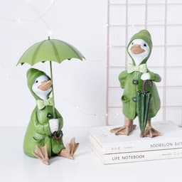 image-European-style Resin Green Donald Duck Decoration Home TV Cabinet Childrens Room