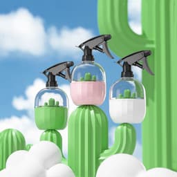 image-Nordic Style Cactus Watering Can Gardening Bottle