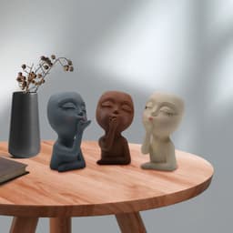 image-Gardening Creative Doll Resin Succulent Flower Pot