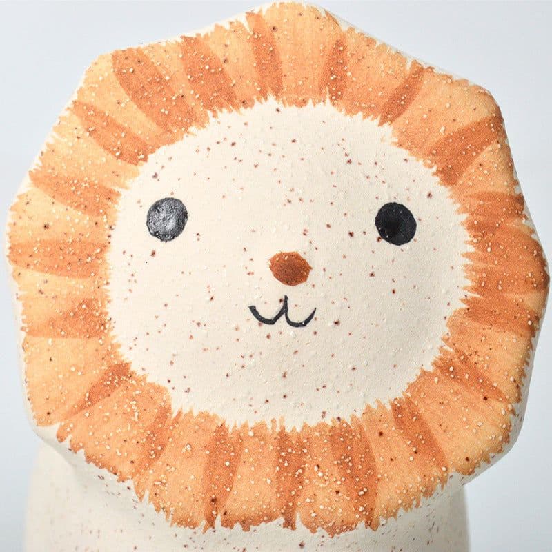 image-Home Accessories Cartoon Lion Animal Gardening Ceramic Flower Pot