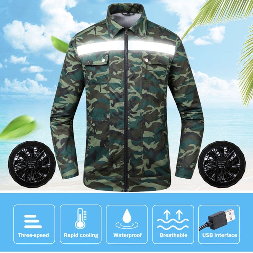 image-Summer Reflective Heatstroke Prevention Fan Cooling Clothing