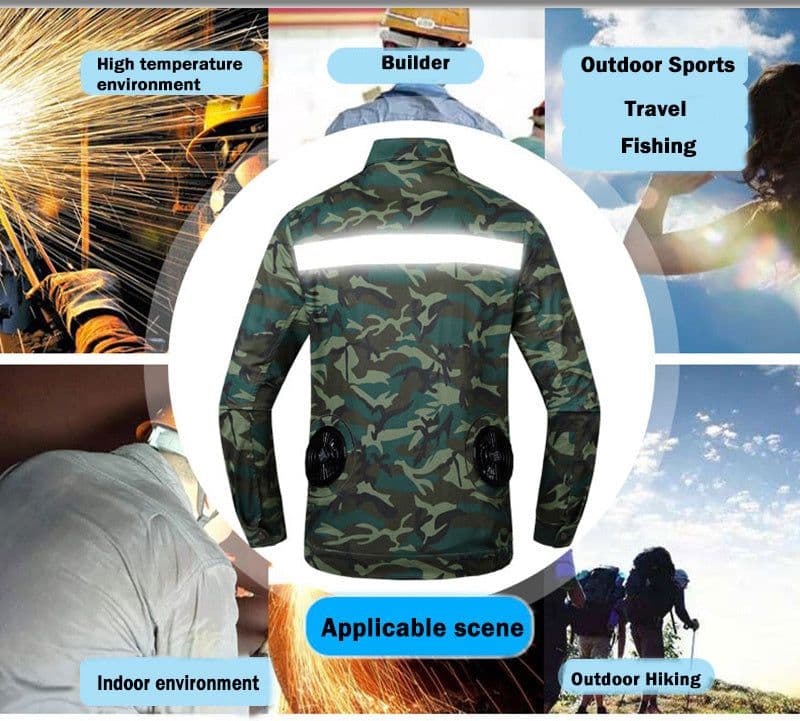 image-Summer Reflective Heatstroke Prevention Fan Cooling Clothing
