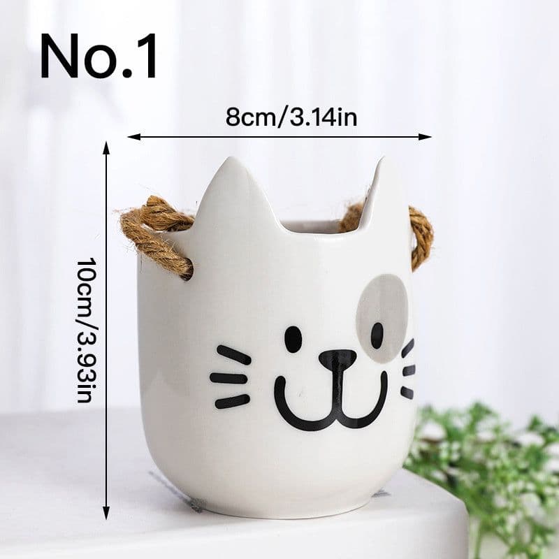 image-Simple Outdoor Gardening Animal Flower Pot Hanging Potted Plant