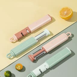 image-3 In 1 Paring Skin Peeler Vegetable Friut Peeler Tool For Kitchen Easy Wash 120rotation Hanging Multifunctional Knife Sharpener