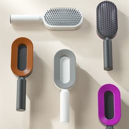 image-Self Cleaning Hair Brush For Women One-key Cleaning Hair Loss Airbag Massage Scalp Comb Anti-Static Hairbrush