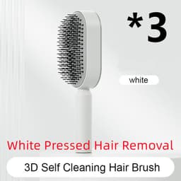 image-Self Cleaning Hair Brush For Women One-key Cleaning Hair Loss Airbag Massage Scalp Comb Anti-Static Hairbrush