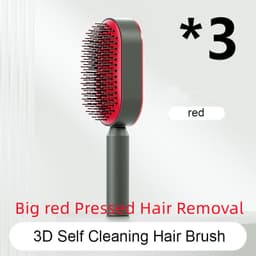 image-Self Cleaning Hair Brush For Women One-key Cleaning Hair Loss Airbag Massage Scalp Comb Anti-Static Hairbrush