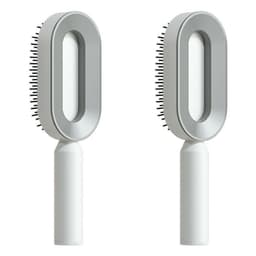 image-Self Cleaning Hair Brush For Women One-key Cleaning Hair Loss Airbag Massage Scalp Comb Anti-Static Hairbrush