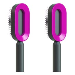 image-Self Cleaning Hair Brush For Women One-key Cleaning Hair Loss Airbag Massage Scalp Comb Anti-Static Hairbrush