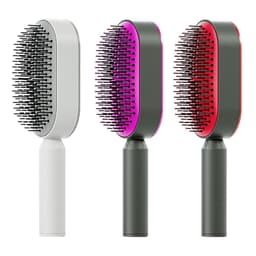 image-Self Cleaning Hair Brush For Women One-key Cleaning Hair Loss Airbag Massage Scalp Comb Anti-Static Hairbrush