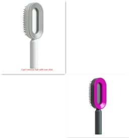 image-Self Cleaning Hair Brush For Women One-key Cleaning Hair Loss Airbag Massage Scalp Comb Anti-Static Hairbrush