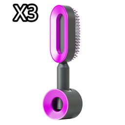 image-Self Cleaning Hair Brush For Women One-key Cleaning Hair Loss Airbag Massage Scalp Comb Anti-Static Hairbrush