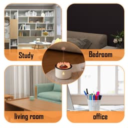 image-New Creative Ultrasonic Essential Oil Humidifier Volcano Aromatherapy Machine Spray Jellyfish Air Flame Humidifier Diffuser