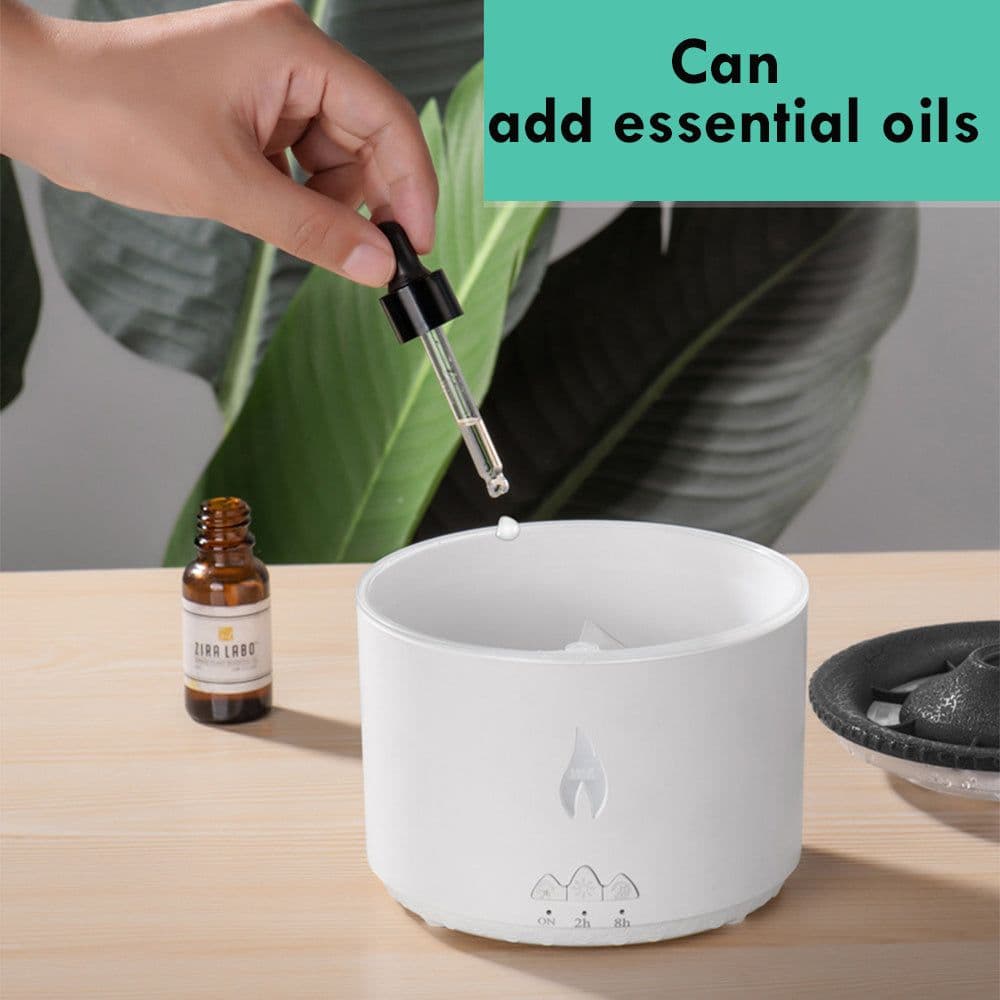 image-New Creative Ultrasonic Essential Oil Humidifier Volcano Aromatherapy Machine Spray Jellyfish Air Flame Humidifier Diffuser