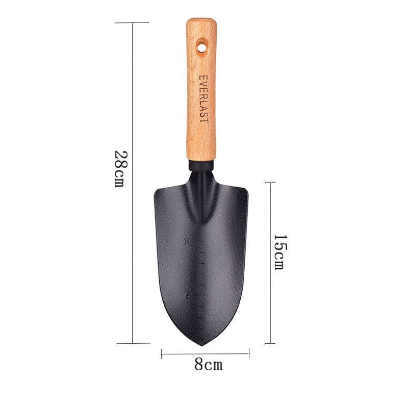 image-Balcony Vegetable Gardening Shovel Beech Black Scale