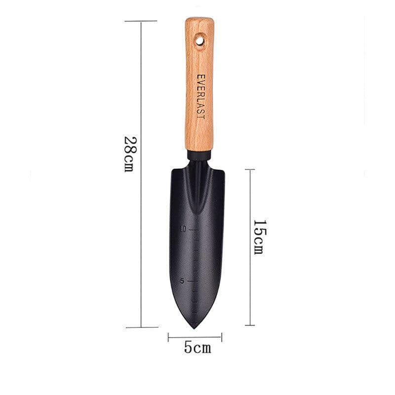 image-Balcony Vegetable Gardening Shovel Beech Black Scale