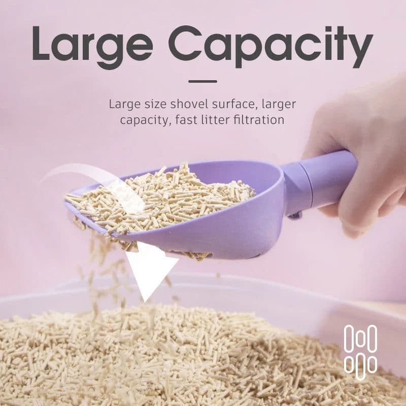 image-Cat Litter Scoop Plastic Cats Poop Scoop With Base Pets Cleanning Tool Cat Toilet Products Durable Litter Box Cleaner Shovel Pet Products
