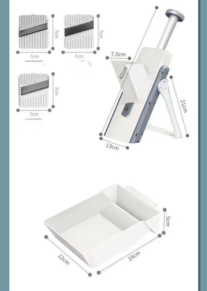 image-Household Vegetable And Meat Cutter Three-in-one Slicer