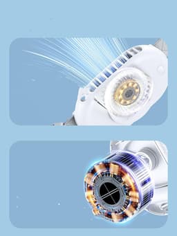 image-Portable Cooling Artifact Hanging Neck Handheld Small Charging Fan