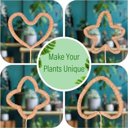 image-Bendable Shaped Moss Stick Green Gardening Post