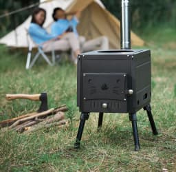 image-Multipurpose Outdoor BBQ Grill Picnic Portable Firewood Stove