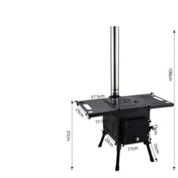 image-Multipurpose Outdoor BBQ Grill Picnic Portable Firewood Stove