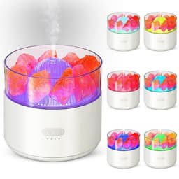 image-Cool-Mist Impeller Air Humidifier Crystal Salt Aroma Diffuser Incense Machine Fogger Essential Oil Lamp Difusor Ambient Light