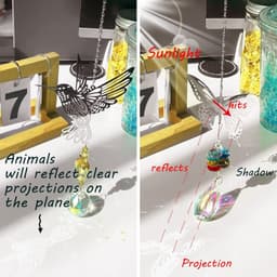 image-Crystal Sun Catcher Gardening Decorative Pendant