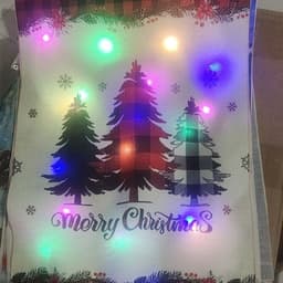 image-Outdoor Decoration Christmas With Lights Garden Flag