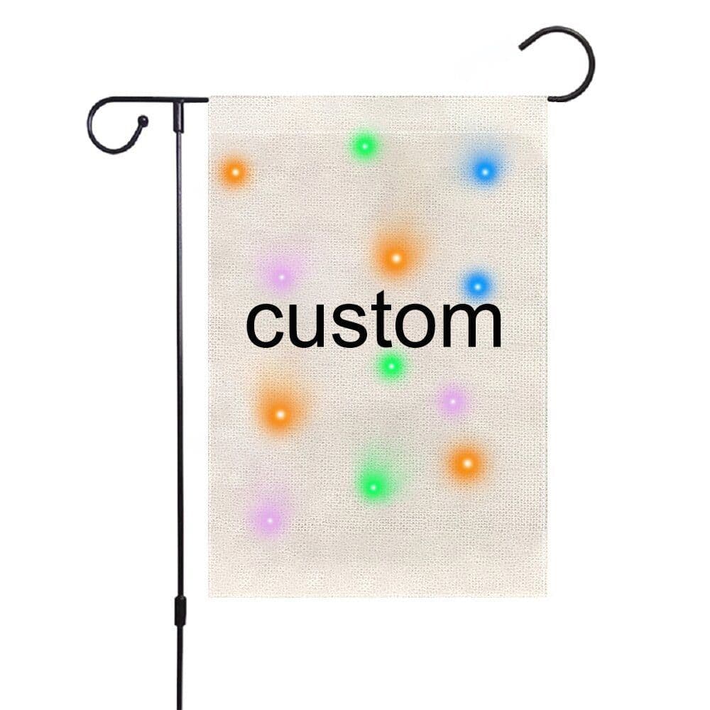 image-Outdoor Decoration Christmas With Lights Garden Flag