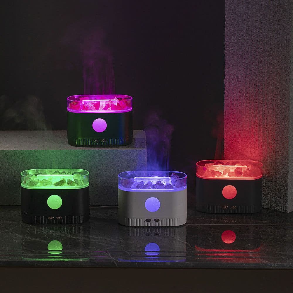 image-Desktop Atmosphere Lamp Flame Fragrance Humidifier Home Decor