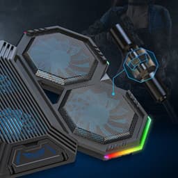image-Exhaust Fan Base Plate Pad Silent Cooling Rack