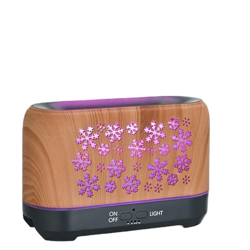 image-Christmas Snowflake Pattern Humidifier Household Colorful Aromatherapy Humidifier Atmosphere Colorful Diffuser