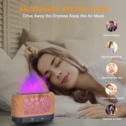 image-Christmas Snowflake Pattern Humidifier Household Colorful Aromatherapy Humidifier Atmosphere Colorful Diffuser