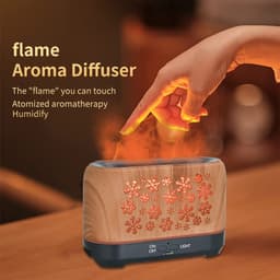 image-Christmas Snowflake Pattern Humidifier Household Colorful Aromatherapy Humidifier Atmosphere Colorful Diffuser