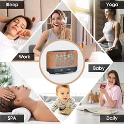image-Christmas Snowflake Pattern Humidifier Household Colorful Aromatherapy Humidifier Atmosphere Colorful Diffuser