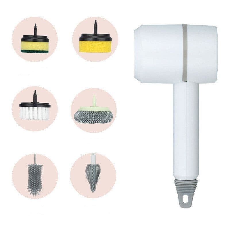 image-Electric Cleaning Brush Dishwashing Brush Automatic Wireless USB Rechargeable Professional Kitchen Bathtub Tile Cleaning Brushes