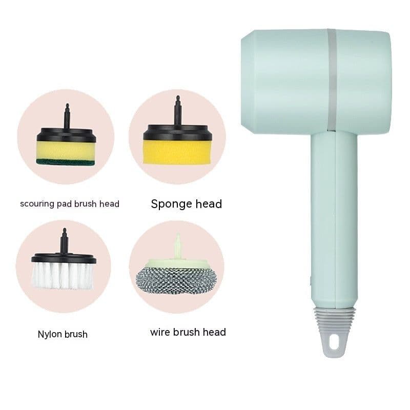 image-Electric Cleaning Brush Dishwashing Brush Automatic Wireless USB Rechargeable Professional Kitchen Bathtub Tile Cleaning Brushes