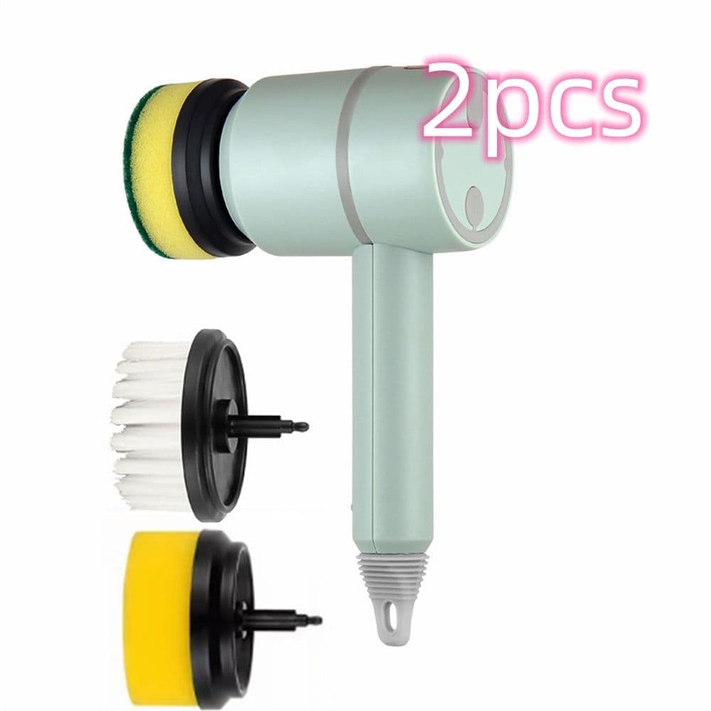 image-Electric Cleaning Brush Dishwashing Brush Automatic Wireless USB Rechargeable Professional Kitchen Bathtub Tile Cleaning Brushes