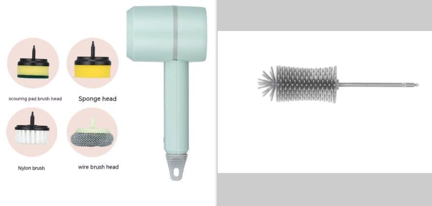 image-Electric Cleaning Brush Dishwashing Brush Automatic Wireless USB Rechargeable Professional Kitchen Bathtub Tile Cleaning Brushes