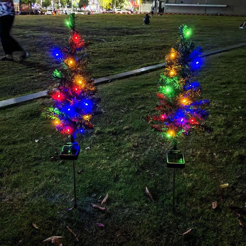image-Solar Christmas Tree Lamp Garden Decoration Christmas Lights Christmas Garden Countryard Decorations