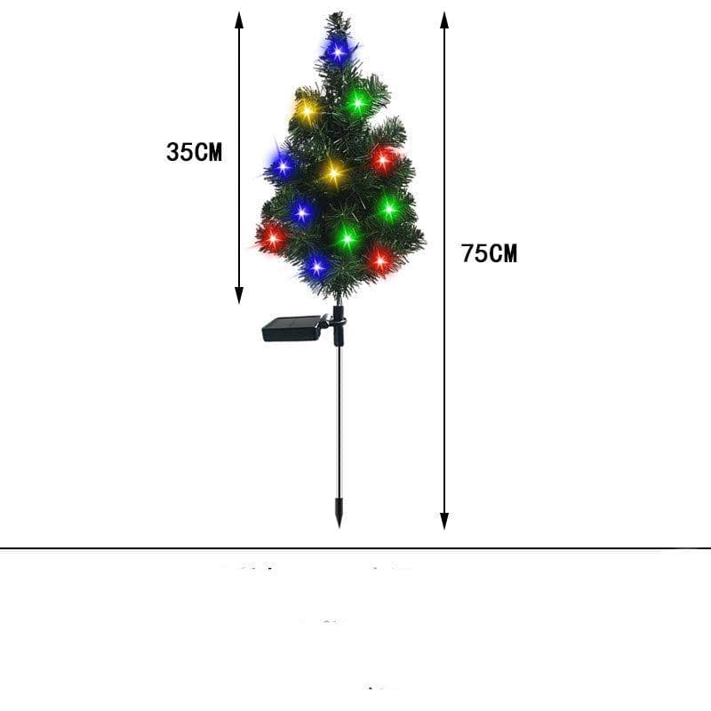 image-Solar Christmas Tree Lamp Garden Decoration Christmas Lights Christmas Garden Countryard Decorations